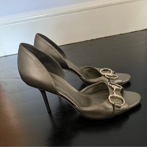 Gucci Silver Stilettos - size 37.5C